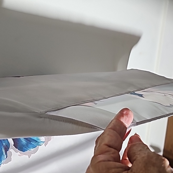 Zara slip dress. Called water color. Gray with large flowers. Size small. - Picture 5 of 11